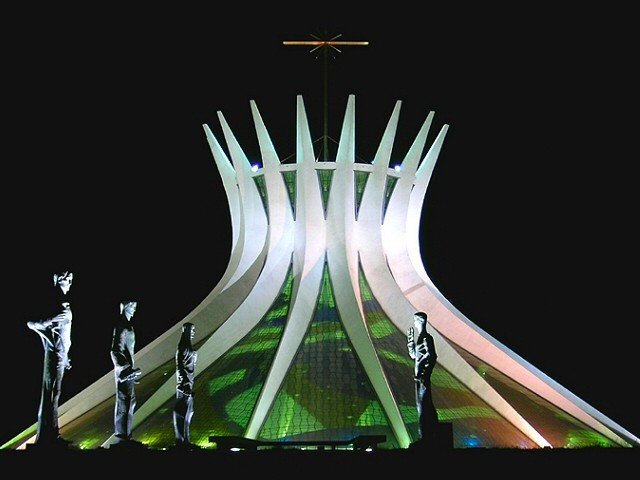 Cathedral of Brasilia by night